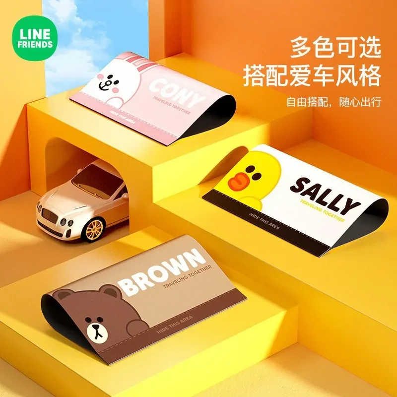 LINE FRIENDS Diy BROWN CONY SALLY Аниме Наклейки для автомобиля Kawaii Мультфильм