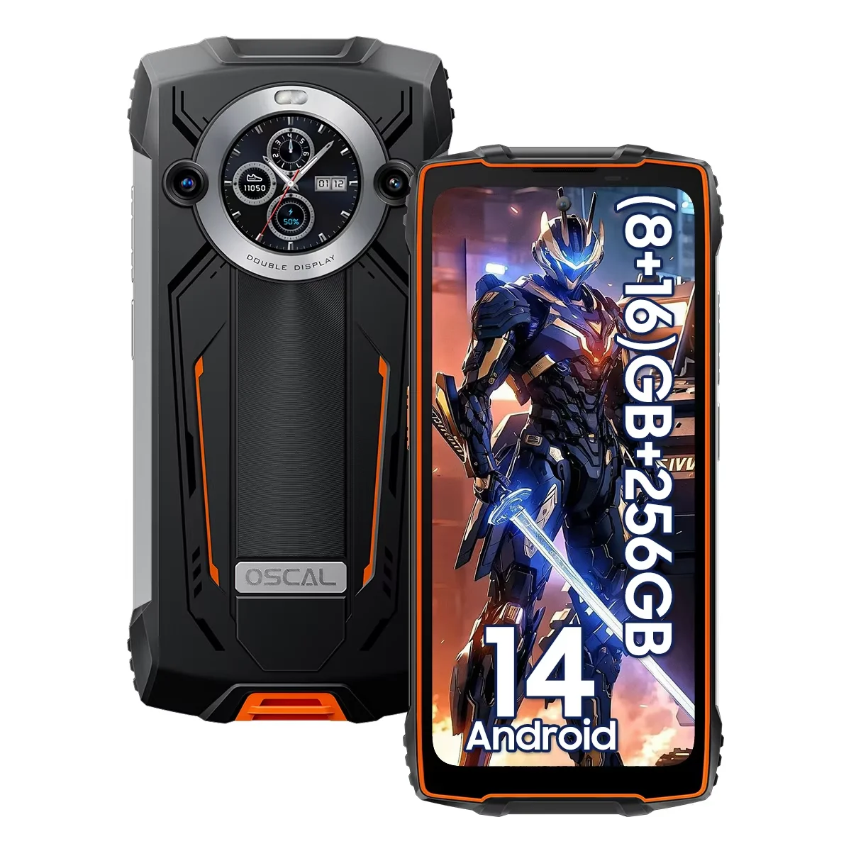 Прочный смартфон OSCAL PILOT 2 Helio G99 6 5 дюйма 120 Гц 8 ГБ 256 мобильный телефон с двумя