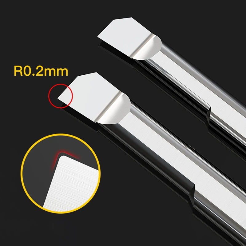

1Pcs Cermet Boring High Gloss Mirror Small Bore Turning Tool Micro Boring Cutter Suitable For CNC Machining Center Hrc65 Degree