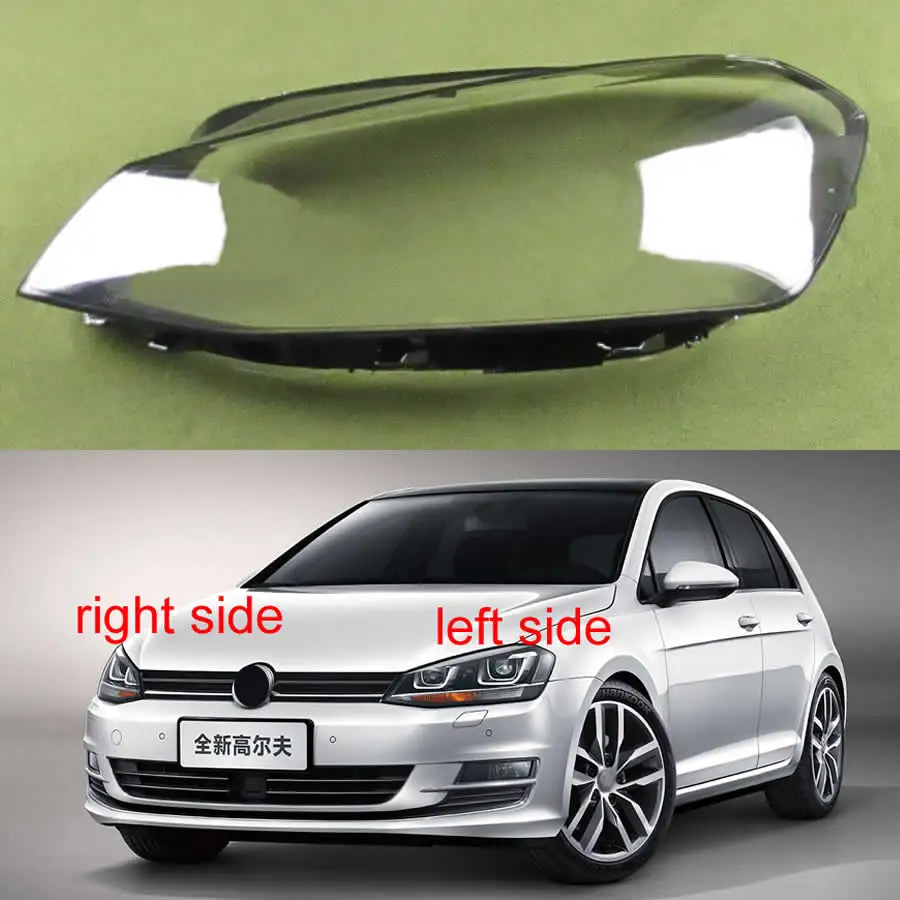 7 Mk7 Gti 2014 2015 2016 2017 Front Headlight Cover Headlamp Lamp Shell Mask Lampshade Lens Plexiglass