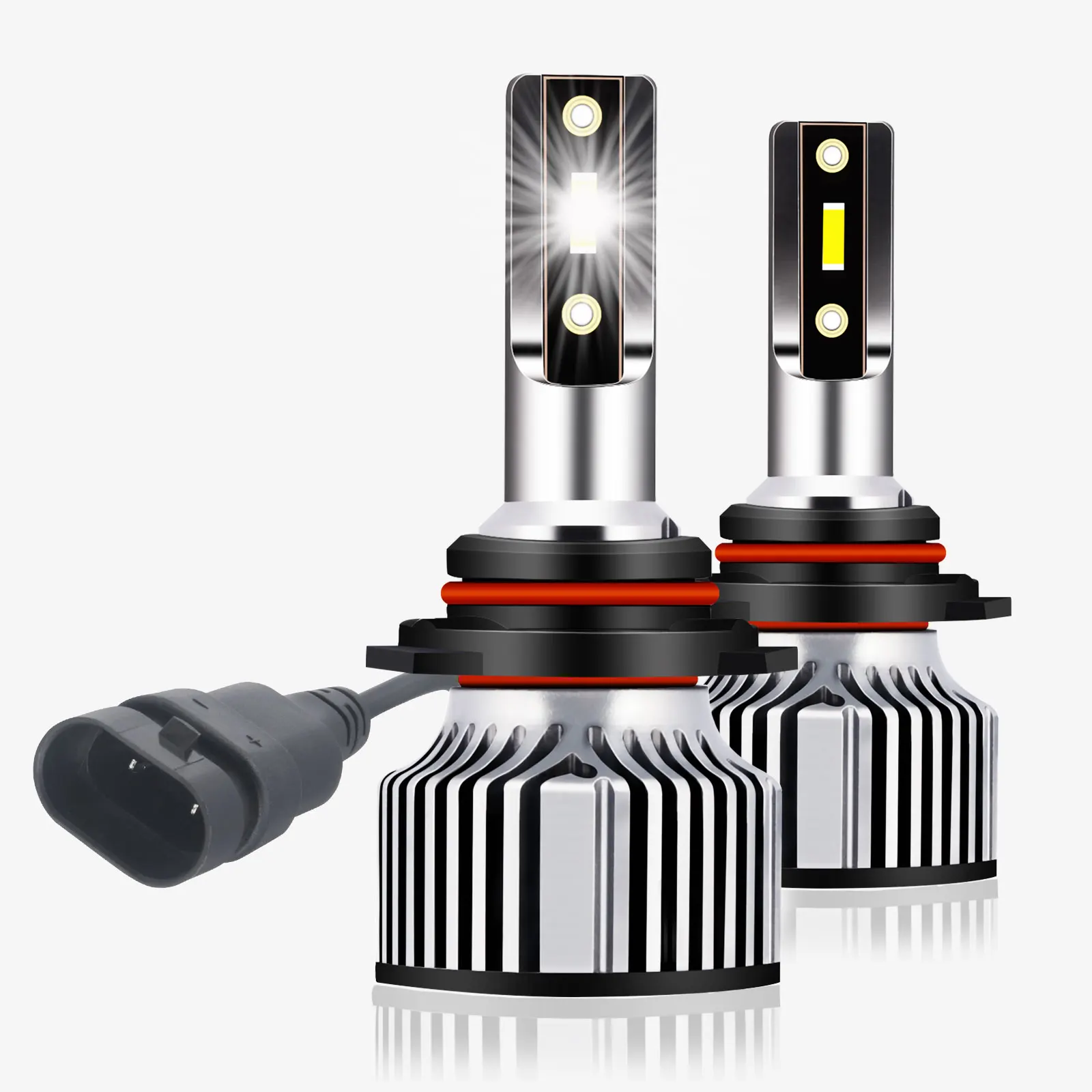 

9012 LED Headlight Bulbs, 48W 10000 Lumens Super Bright LED Headlights Conversion Kit 6000K Cool White IP68 Waterproof, Pack of