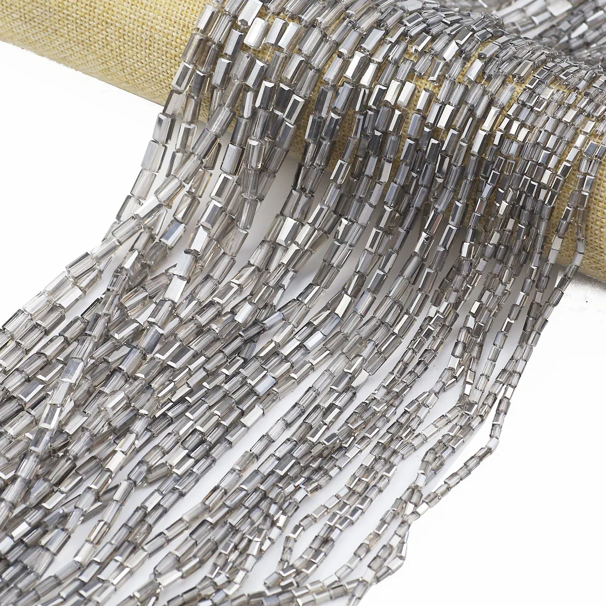 Прозрачный серый цвет AB прямоугольные прокладки из австрийского хрусталя