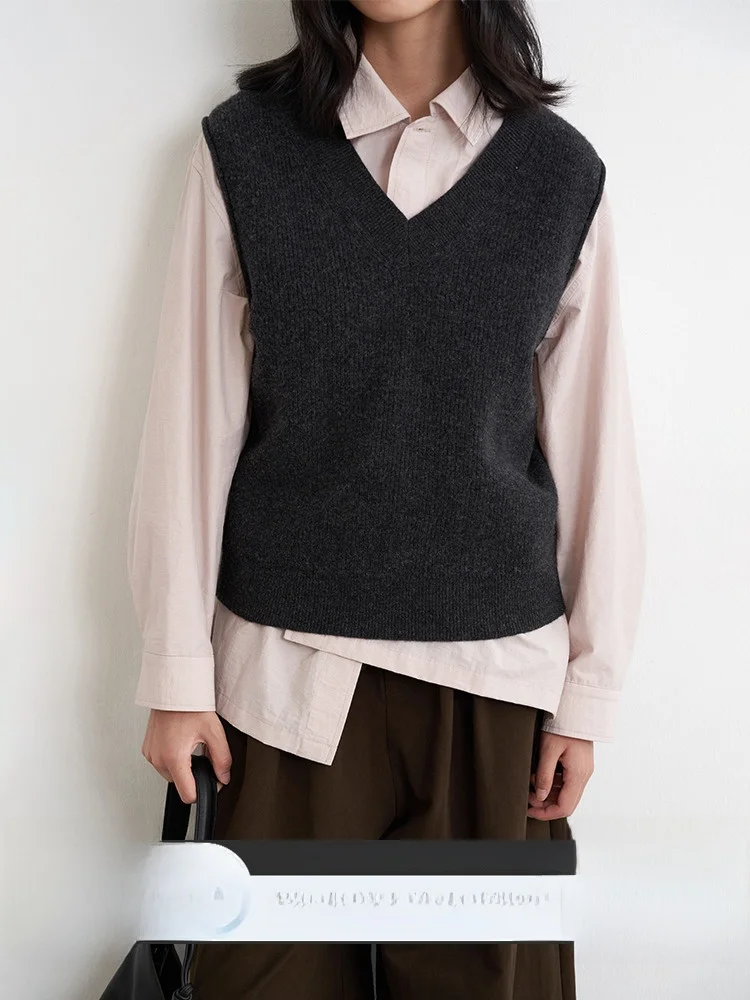 Женская одежда Love and Nancy оригинальный дизайн осень 2024 новый флисовый жилет без