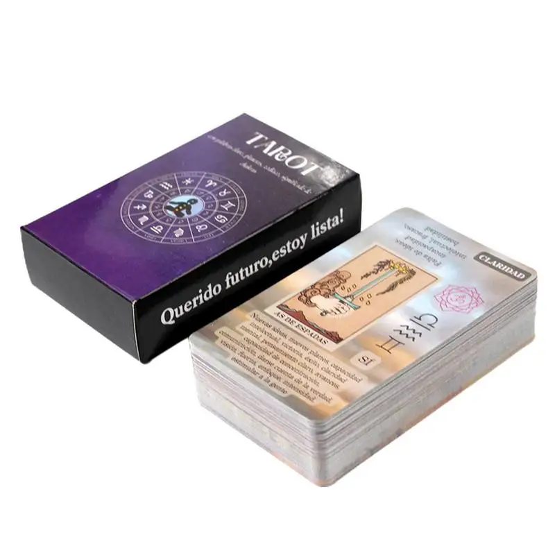 

Oracle Divination Spanish Version Future Telling Party Favor Table Board Game Tarot Cards For Beginners Friends Gatherings Game