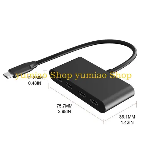 USB C Hub 4 портов Laffing Lalloy