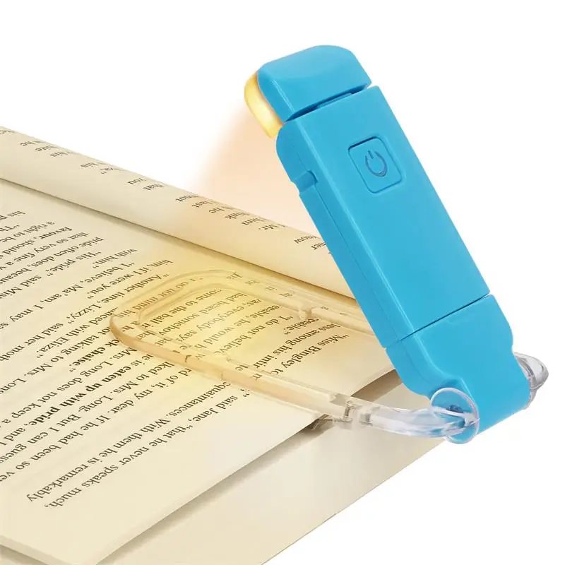 

Перезаряжаемый USB светильник для чтения, портативный светодиодный светильник для чтения с зажимом, компактный и долговечный, идеально подх...