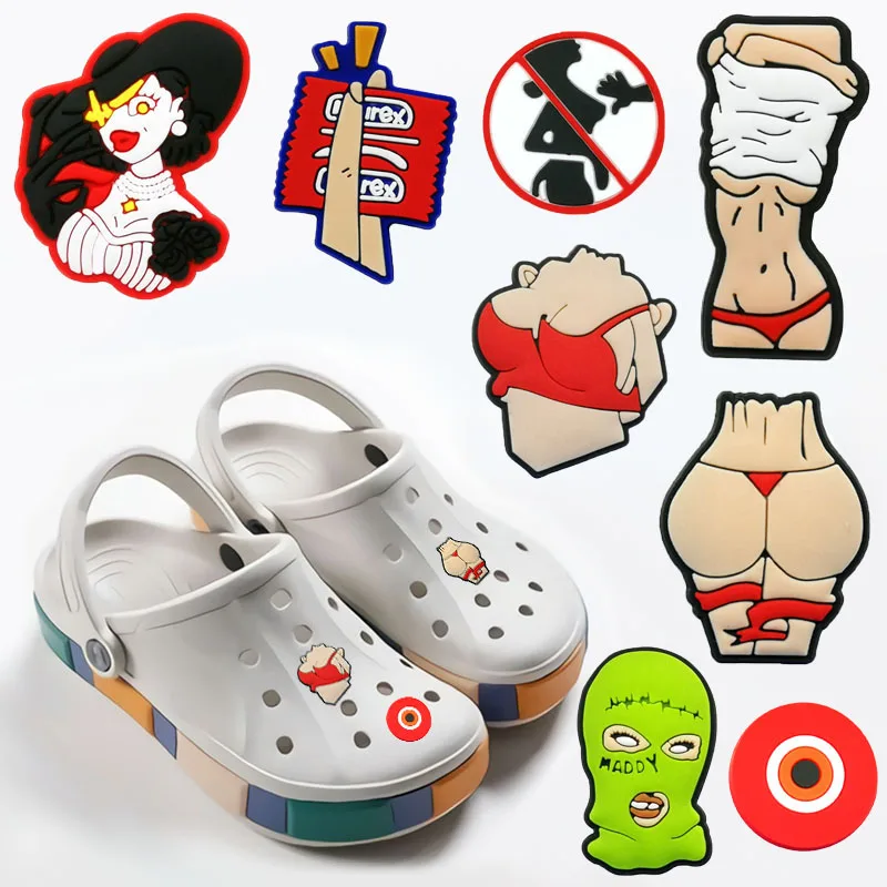 1 шт. взрослые сексуальные подвески для обуви из ПВХ крокса женская обувь