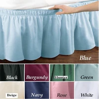 2022 new hotel elastic bed skirt solid color bedspread without bed surface for king queen size bedsheet home room decor textile