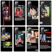 anime one piece aesthetic phone case for samsung galaxy s22 s21 ultra s20 fe s8 s9 s10e s10 plus s10 lite a9 2018 black cover