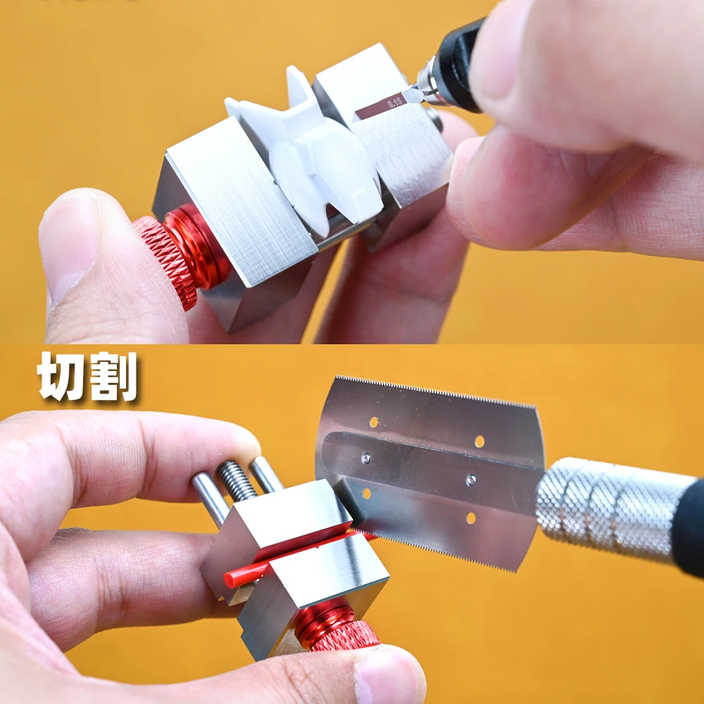 Фото Мини-тиски из нержавеющей стали для реконструкции моделей, DIY, износостойкие, водостойкие, Gundam, военный инструмент для строительства модели №3
