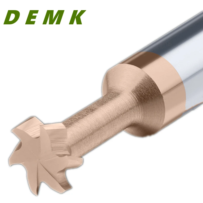 Tungsten carbide T-slot milling cutter D2-D20mm T Type Grooving Milling Cutter For CNC keyway semicircular keyway milling HRC55