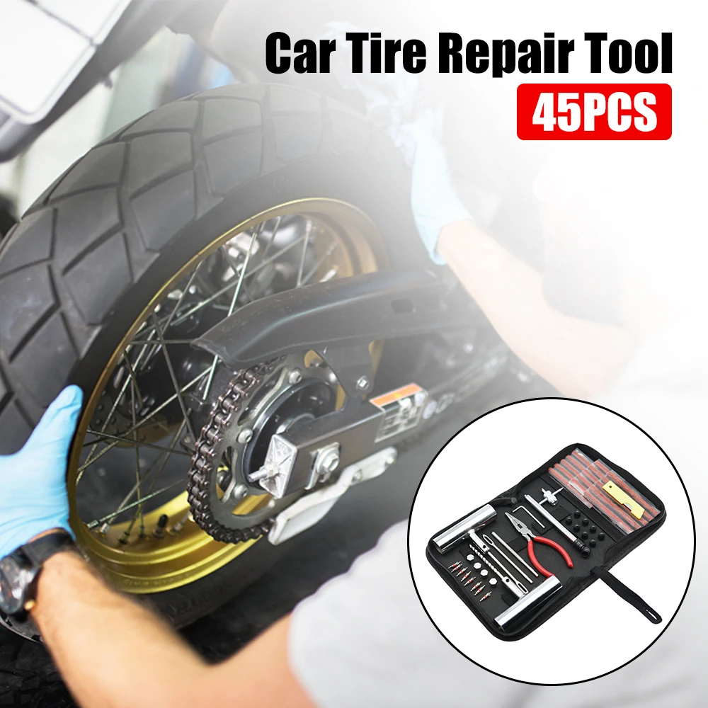 

45 шт., набор инструментов для ремонта шин мотоциклов и велосипедов