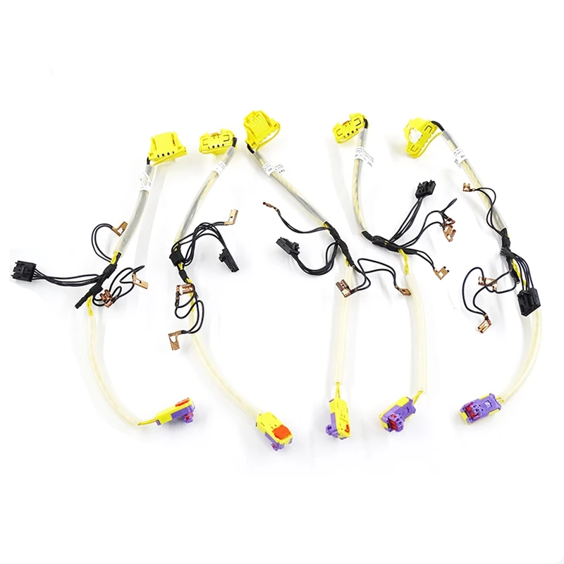 

5PCS Car Low with MultiFunction Steering Wheel Wiring Harness Cable Plug Adapter for Jetta 5 Golf 6 5K0 971 584C