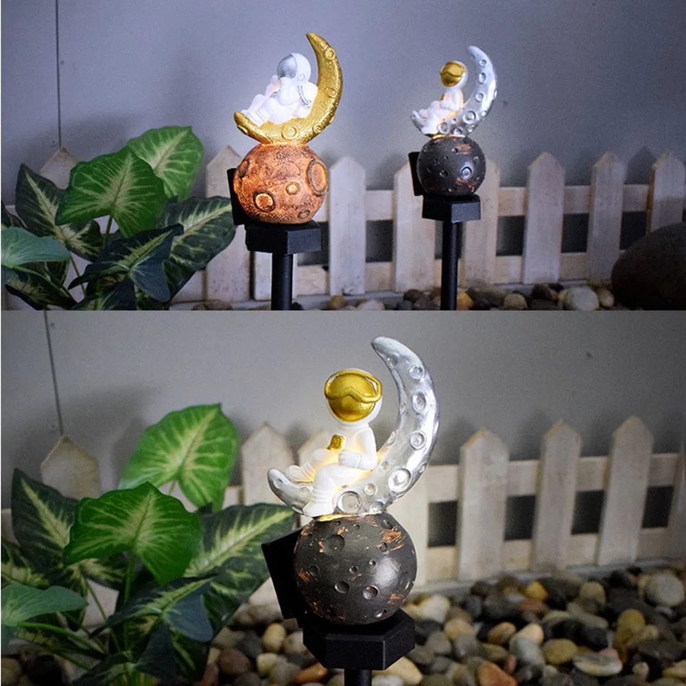 Современный двор уличный солнечный светильник водонепроницаемый из смолы