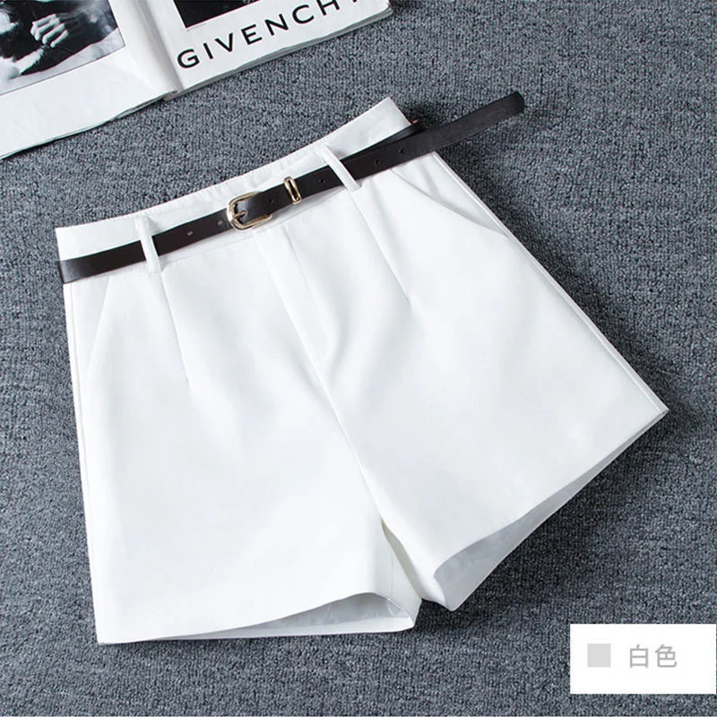 

Hot sale skirt,2023 Shorts Women Suit Shorts Women's SpringSummer High Waist Loose Casual Straight-Leg A- Line Ropa Mujer
