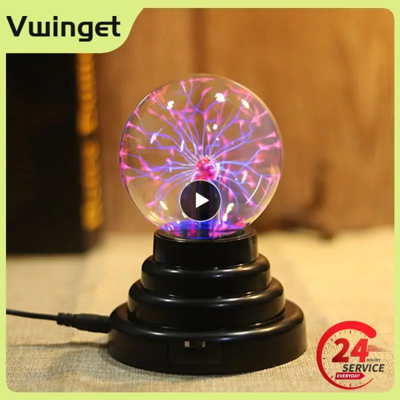 

Волшебный светящийся шар, ночная лампа, Креативный светодиодный плазменный хрустальный шар, Сенсорная лампа, день рождения, Рождественское украшение, плазменные лампы для детей