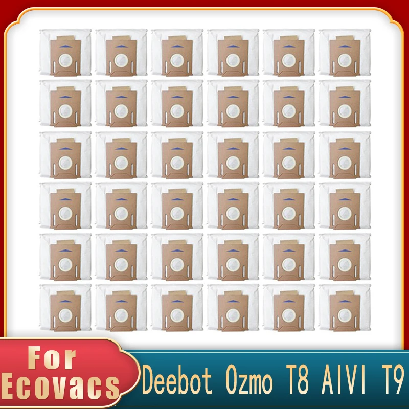 

36Pack Vacuum Dust Bags For Ecovacs DEEBOT T9 Series OZMO T8 AIVI T8 Max T8 Series N8 Pro Robot Eco Vacuum Part