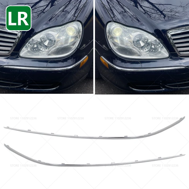 

Для Mercedes Benz 2003-2006 S Class W220, внешняя накладка на передний бампер 2208850574 2208850674