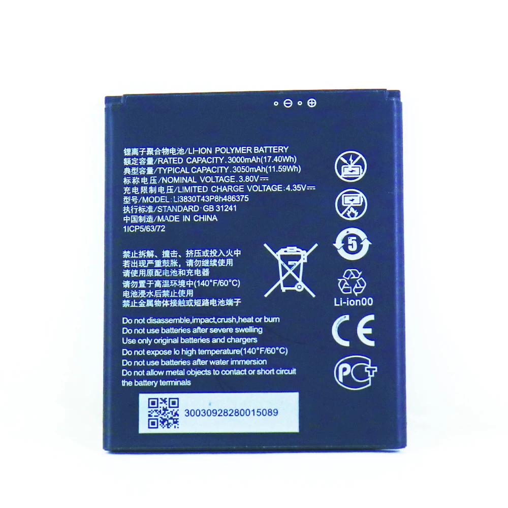 2шт 5шт 10шт Оригинальная ячейка Li3830T43P8h 486375 Аккумулятор 3050 мАч для ZTE Blade A31 сменный