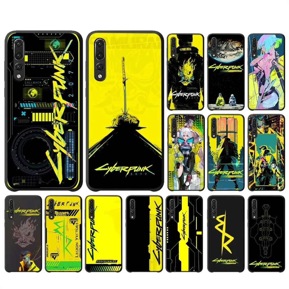 Чехол для телефона C-Cyberpunk E-Edgerunners Huawei P 8 9 10 20 30 40 50 Pro Lite Psmart Honor 70 Mate 20lite