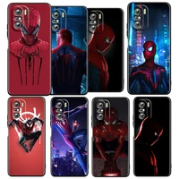 red the avengers spiderman for xiaomi redmi k50 gaming pro 5g 10 9 9a 9c 9t 8 7 6 5 4x tpu soft black phone case fundas coque