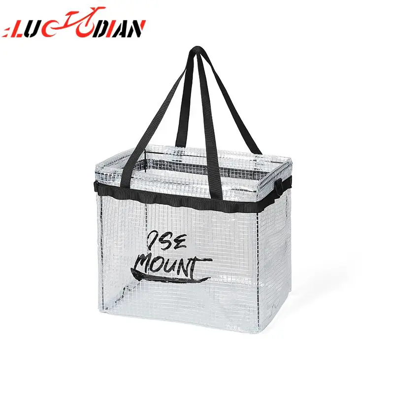 

Multi-function Folding Toys Storage Tools Transparent Organizer Box 28l Folding Storage Box Storage Box Diversifiedly Pvc Mesh