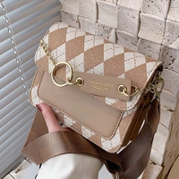 new crossbody messenger side bags for women 2022 fashion pu leather luxury brand trendy handbag simple shoulder bag purse