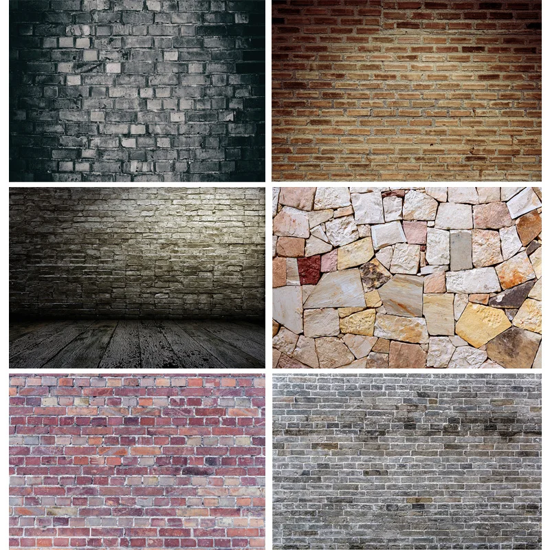 

Vinyl Custom Portrait Cloth Photography Backdrops Vintage Brick Wall Theme Photo Background Studio Props 201225RY-07