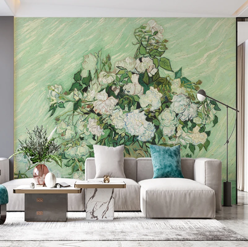 

Всемирно известные картины обои Винсент вергог художественная роспись белая роза спальня гостиная фоновая стена