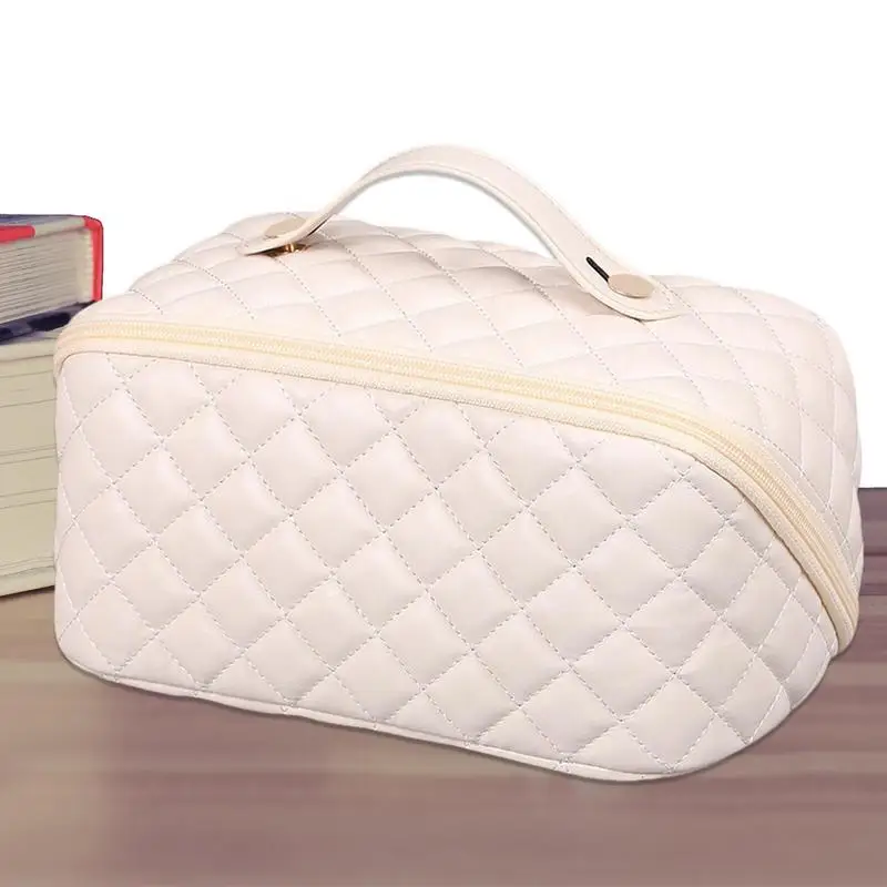 

Косметичка, портативный дорожный органайзер для косметики с гладкой металлической молнией, износостойкий органайзер, сумки с 3 отделениями...