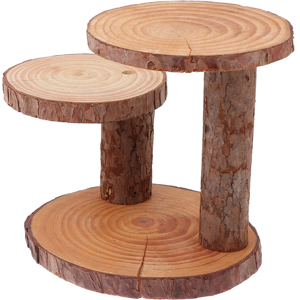 

Stand Cake Holder Cupcake Display Wood Dessert Shelf Plate Serving Party Decorative Tier Baby Fruits Buffet Tray Snackpot