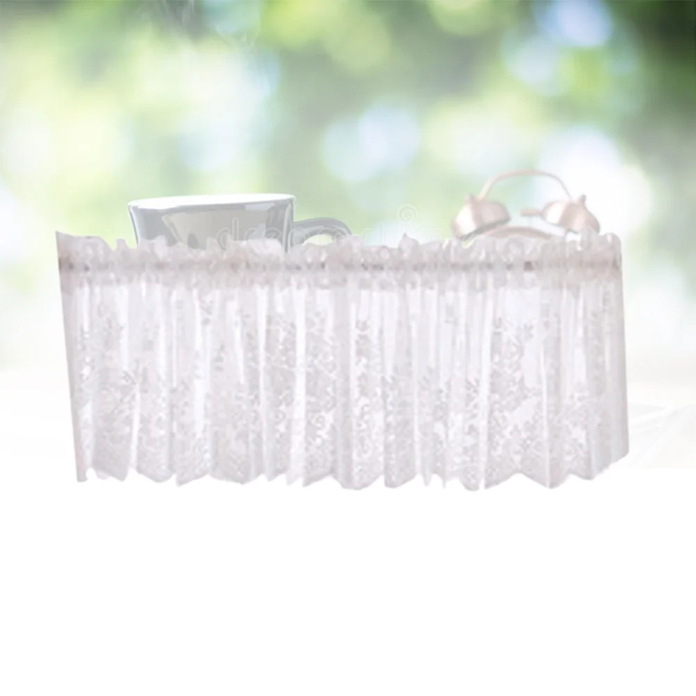 

Cafe Curtain Panel Set Window Screen Tulle Gauche Half Draperies Clear Shower Blackout Curtains Valance