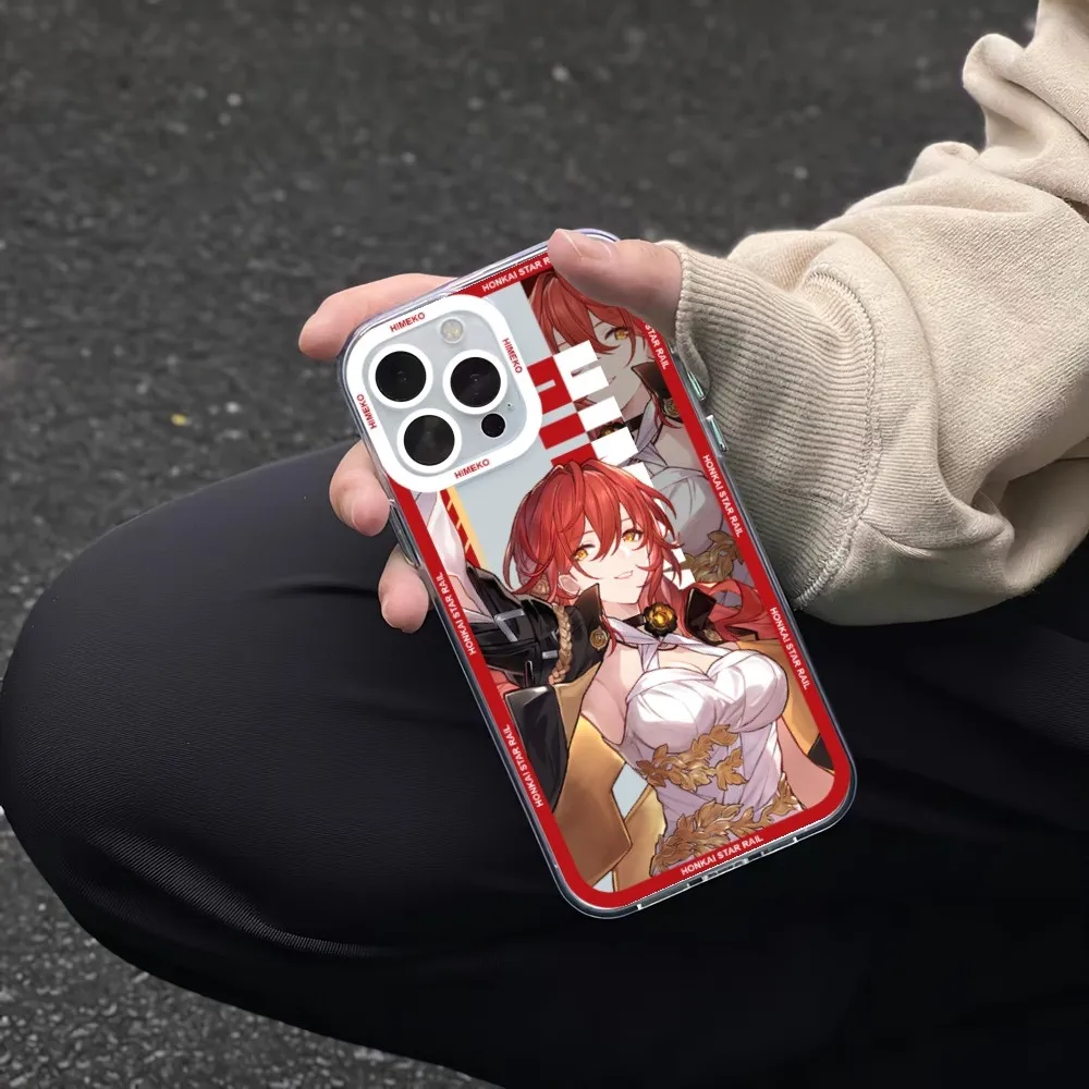 Honkai Star Rail Blade Jing Yuan Phone Case For iPhone 11 12 Mini 13 14 Pro Max Transparent Shell