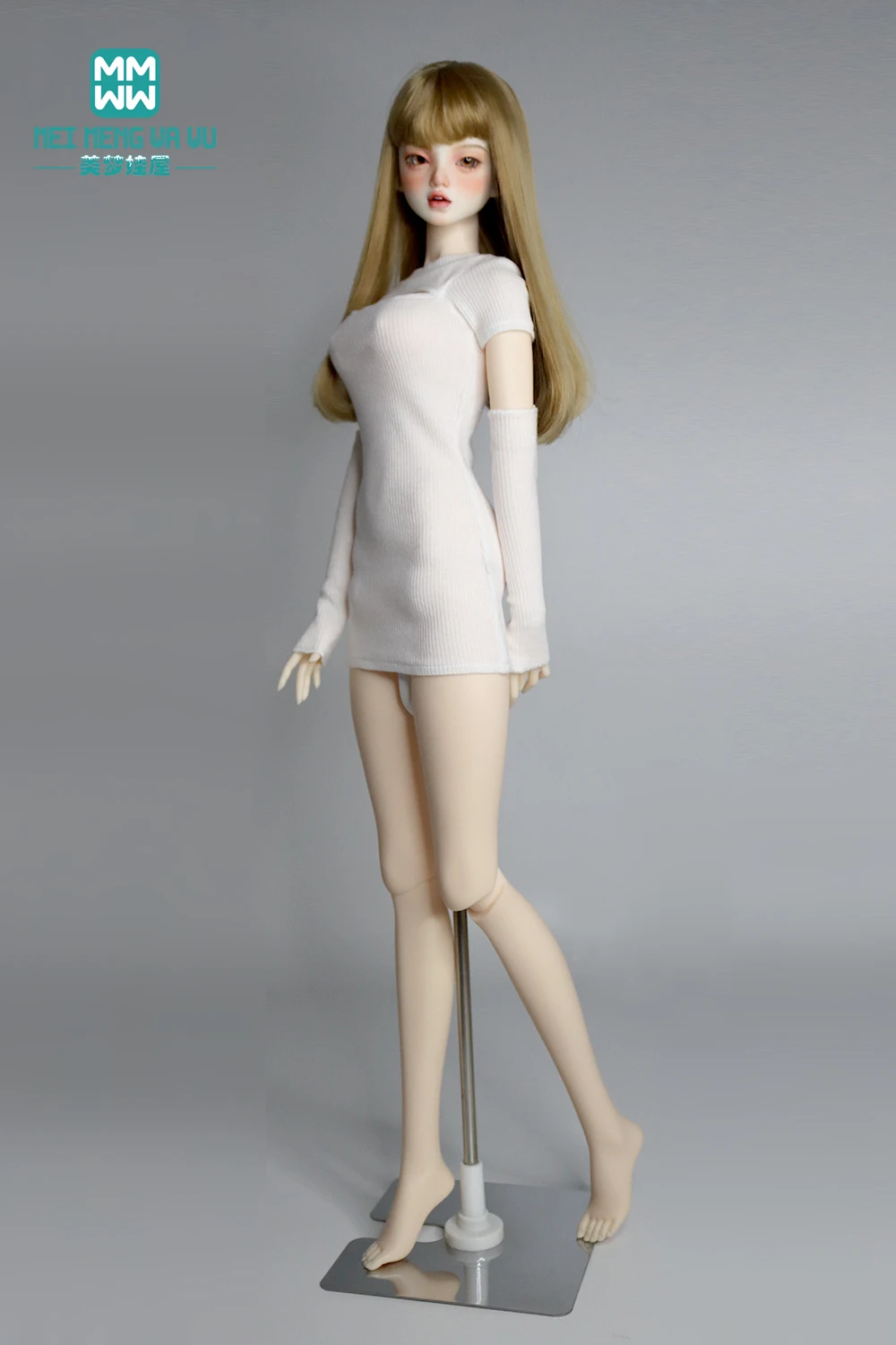 Одежда для шарнирных игрушек размером 58-60 см 1/3 женская модная длинная футболка с