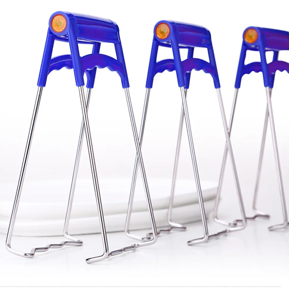 

Clip Plate Dish Hot Gripper Clamp Retriever Bowl Lifter Pan Kitchen Bowls Stainless Folding Steel Tong Holder Clips Tongs Pot