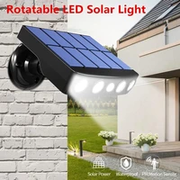powerful solar light outdoor motion sensor waterproof garden rotatable led solar lamp spotlights for garden path street