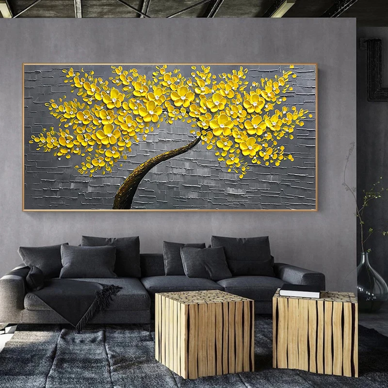 

Wall Art Gold Tree Poster Canvas Painting Art Abstract Pictures Living Room Home Decoration Posters And Prints Room Wall Decor