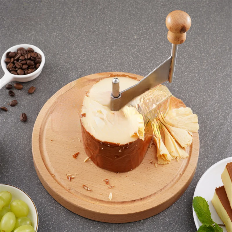 

Cheese Cheese Cutting Wooden Rotary Shaver Manual Kitchen Baking Chocolate Chip Scraper Flower Cutter Cheese Shredder