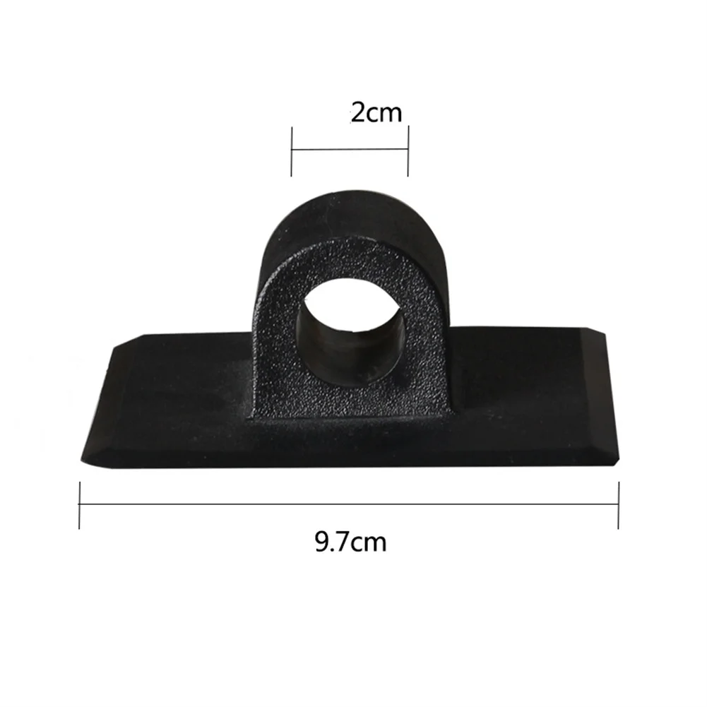 

Inflatable Kayak Engine Mounts PP Safe Stand 2pcs Accessories Black Clip