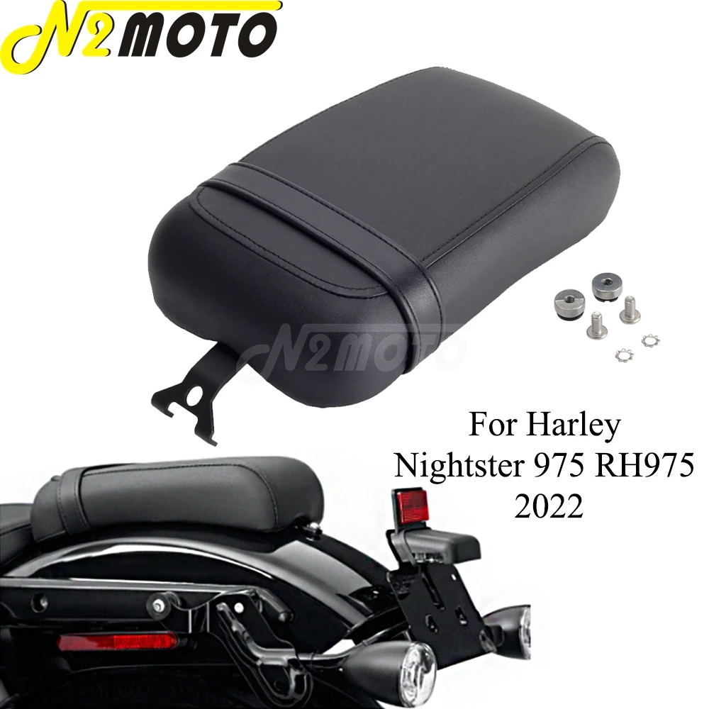 

Новинка 2022, мотоциклетные черные подушки для заднего сиденья для пассажиров, Женская подушка для Harley Nightster 975 RH975 Nightster RH975 2022 2023
