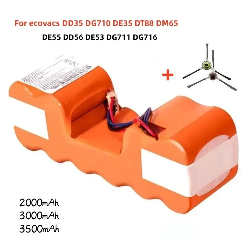 Аккумулятор для Ecovacs Deebot DE33 DE53 DE55 DD33 DD35 DD37 DD56 DN33 DN36 DN39 DT88 DG710 DG711 DG716 DC68