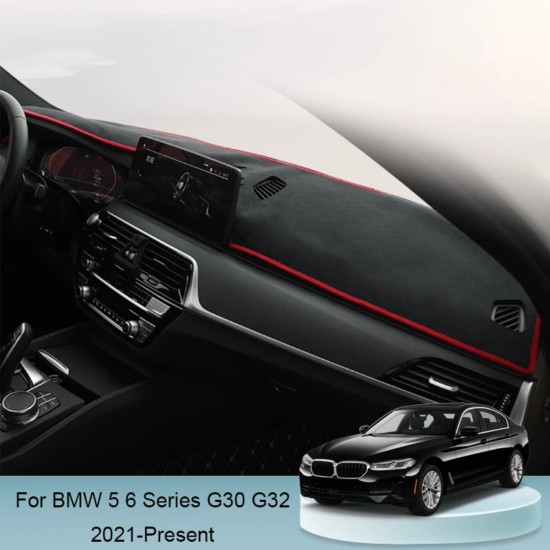 

Чехол для автомобильной приборной панели, защитная подкладка, искусственные Аксессуары для автомобилей BMW 5, 6 серии, G30, G32, 2021-в наличии, RHD и ...