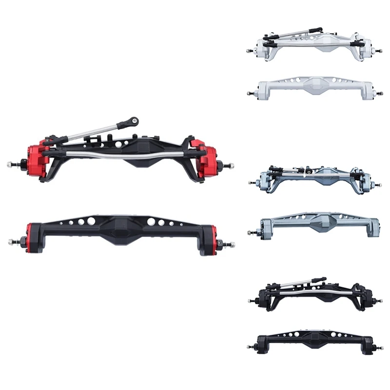 

New Version Metal Integrated Currie F9 Portal Axle For Axial Capra 1.9 UTB 1/10 RC Crawler Car Kit Red Black