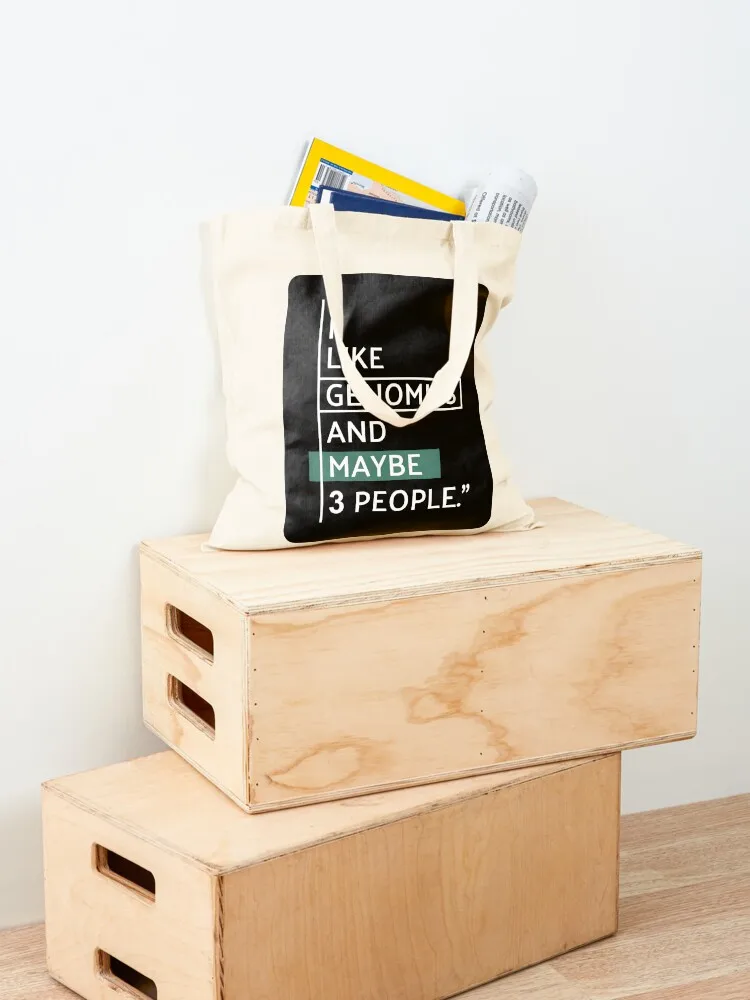 Мне нравится геномика и возможно 3 человека вместительная Холщовая Сумка для