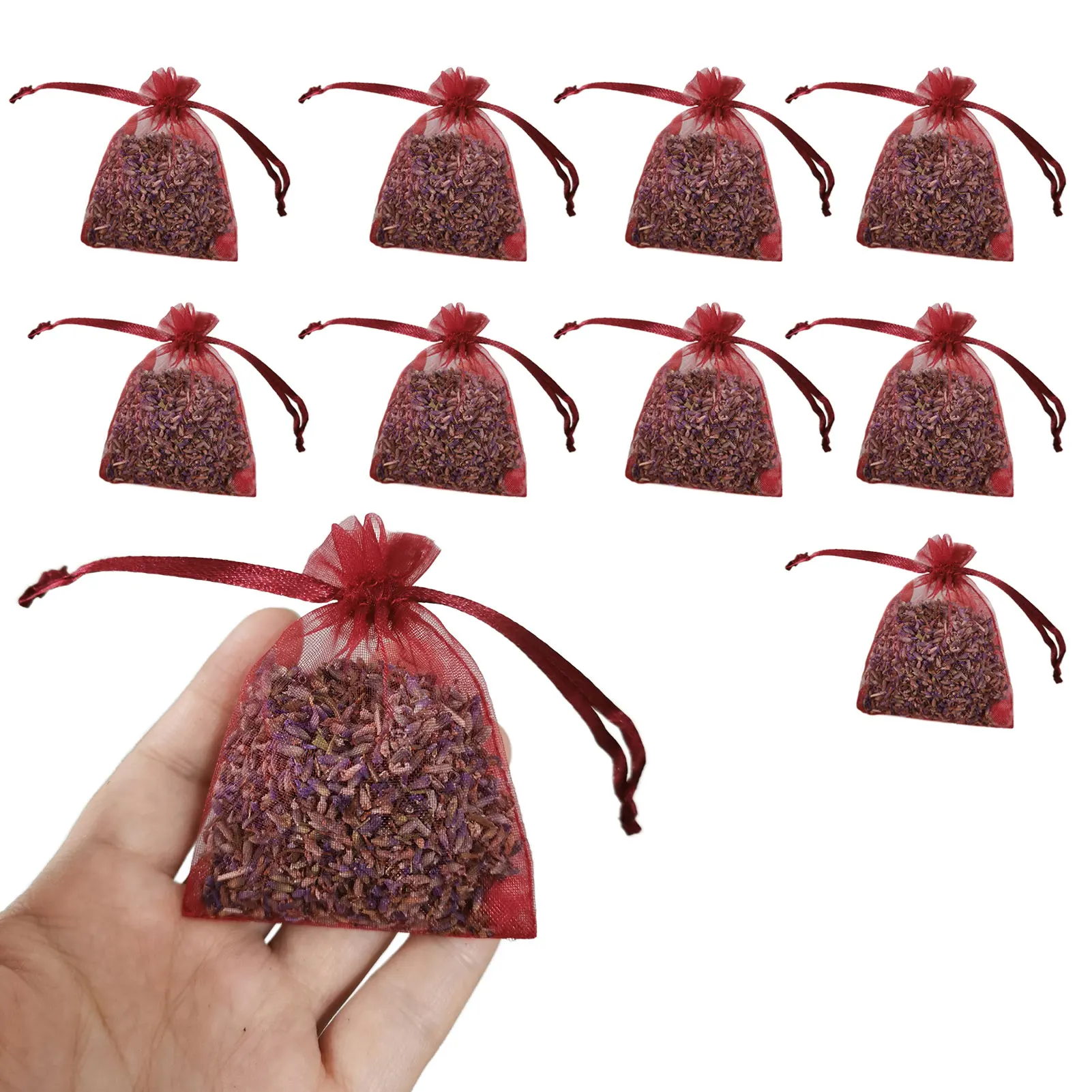 

10Bag/pack Lavender Closet Sachets Fragrance Sachets Dried French Lavender Buds Bags For Drawers And Closets Lavender Sachets