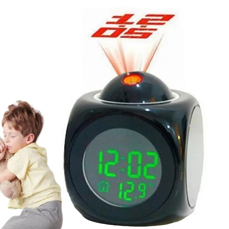 Projector Talking Clock Led Clock With Temperature/12/24 Dis