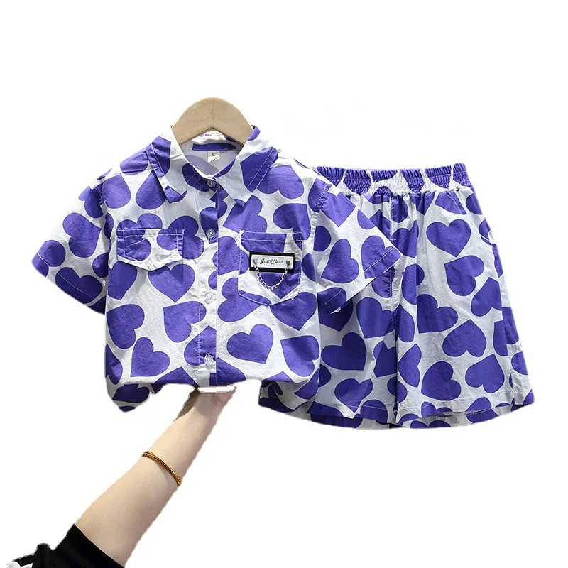 

Baby Boy Clothes 2-7Years Old Summer Cotton Suit Boy Fashionable printed Shirt + Shorts Baby Boy Two-Piece Suit
