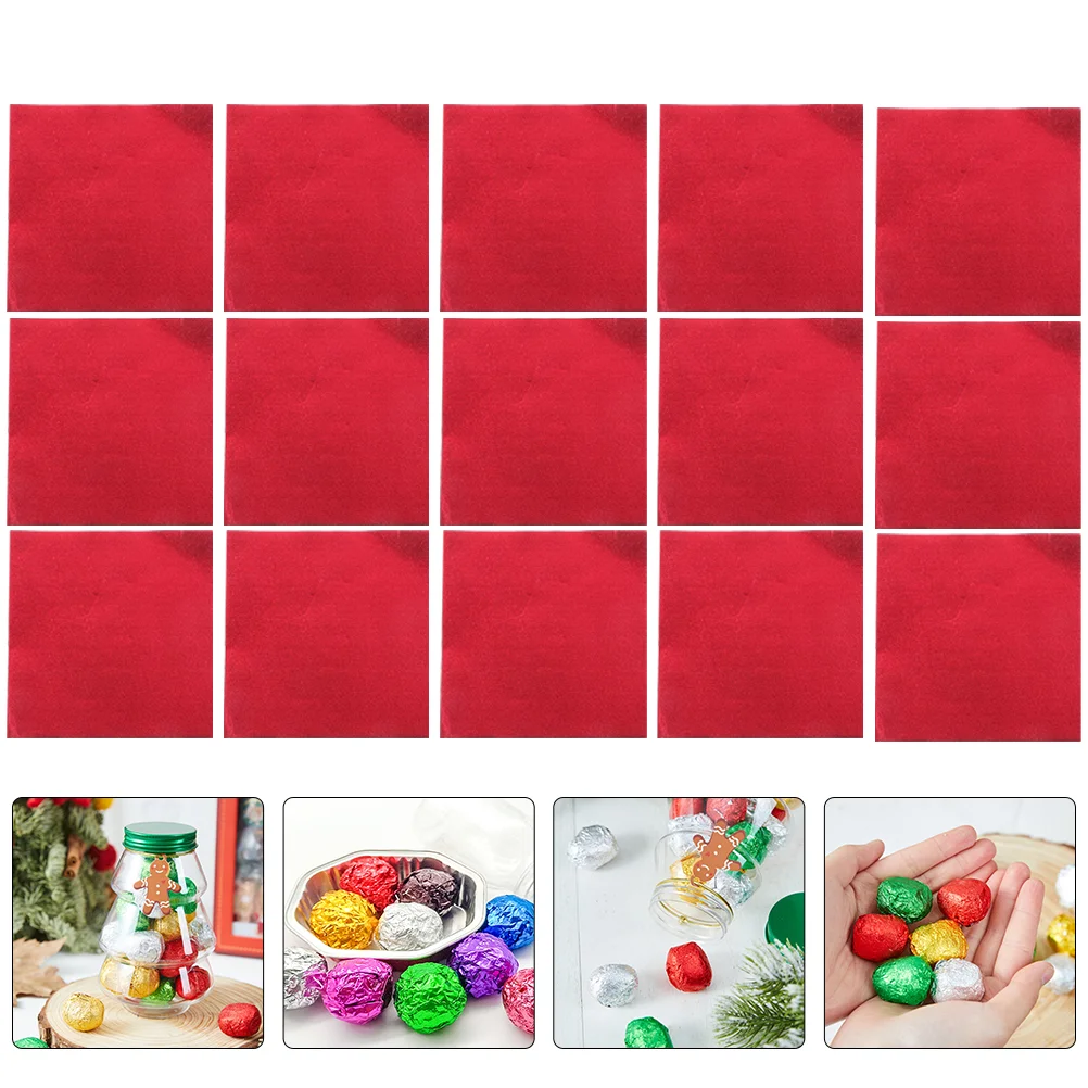 

100Pcs Chocolate Butter Decorative Exquisite Candy Wrappers Practical Chocolate Pack Paper for Chocolate DIY