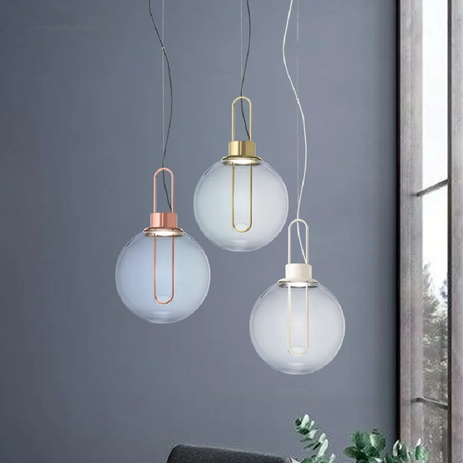 

Orb LED Pendant Light Modern Glass globe pendant light nordic pendant light living room Loft dining room pendant lights