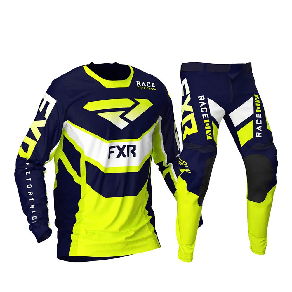 

Motorcycle Dirt Bike Gear Set Off-road MX Motocross Jersey and Pants Set Dirt Bike Mountain MTB DH SX Enduro Riding Gear Combo